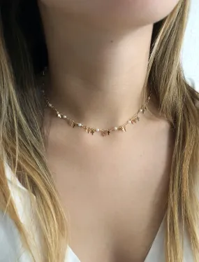 Minimalist Simulated Pearl Dainty Choker Necklace