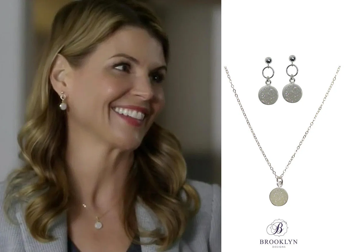 Monica Druzy Silver Earrings - As Featured on Alison Sweeney