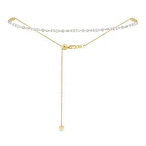 Multishape Halfway Adjustable Bolo Diamond Tennis Choker