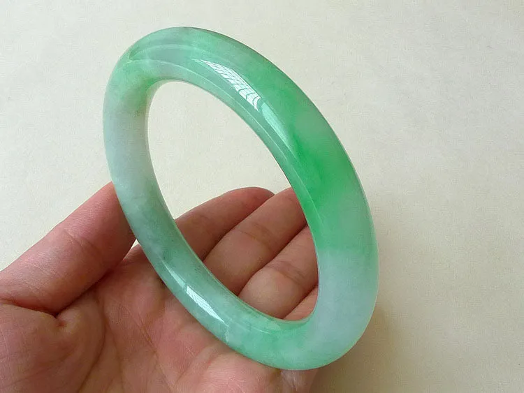 Natural Jade Bangle Jadeite Bangle Internal Diameter 58.6mm BER278