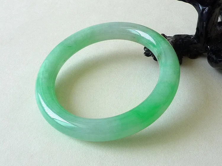 Natural Jade Bangle Jadeite Bangle Internal Diameter 58.6mm BER278