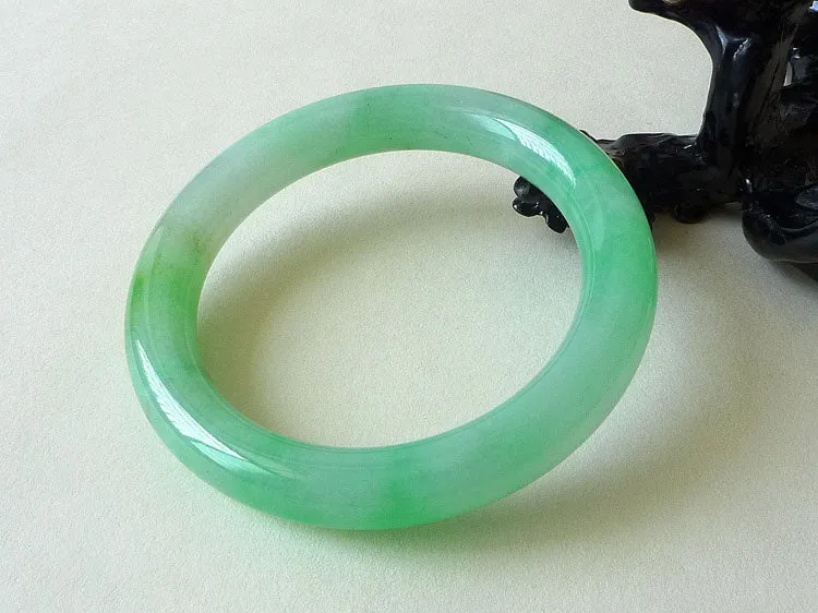 Natural Jade Bangle Jadeite Bangle Internal Diameter 58.6mm BER278