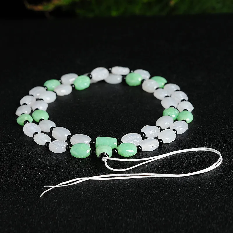 Natural Jade Bracelet Jadeite Arhat Bracelet BT30