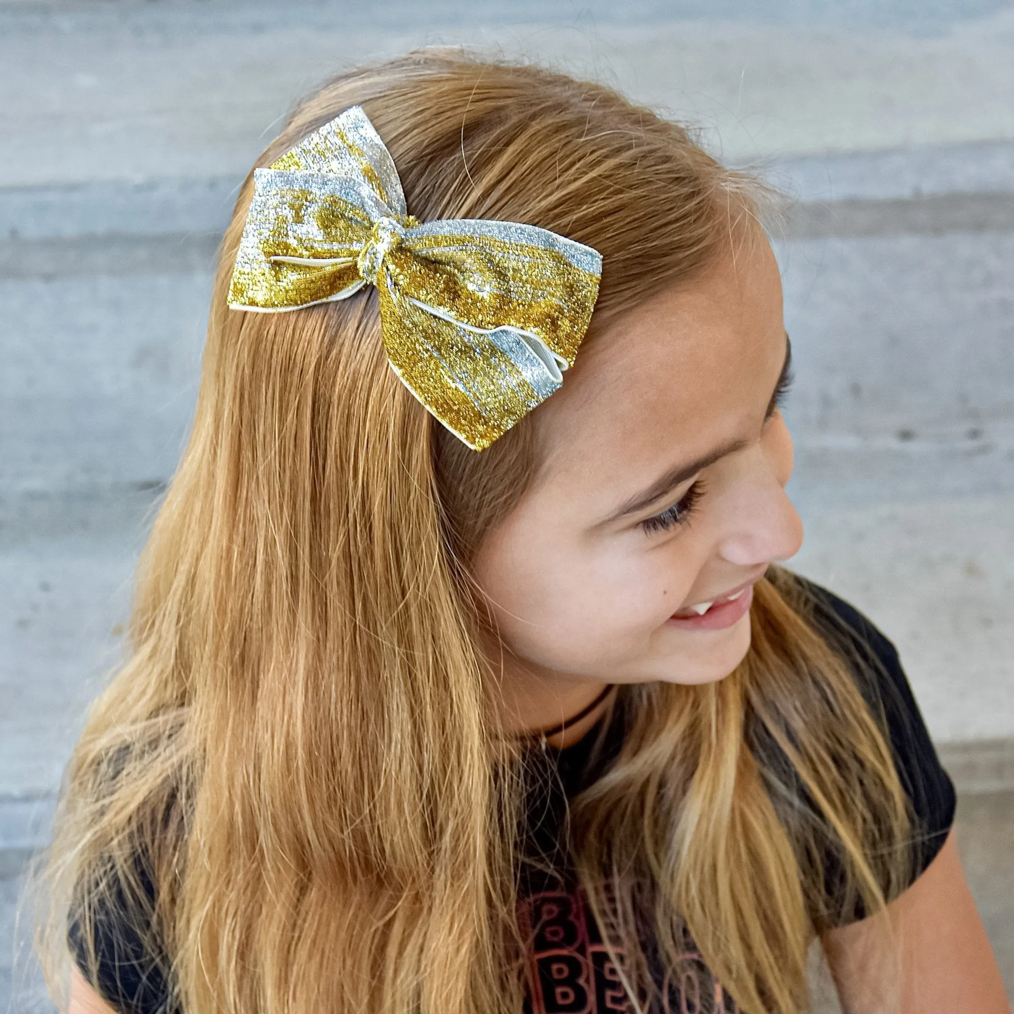 No Shed Glitter Bows - 6 Pack