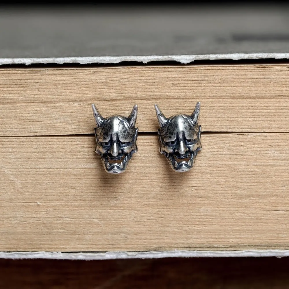 Noh Hannya Mask Ear Studs