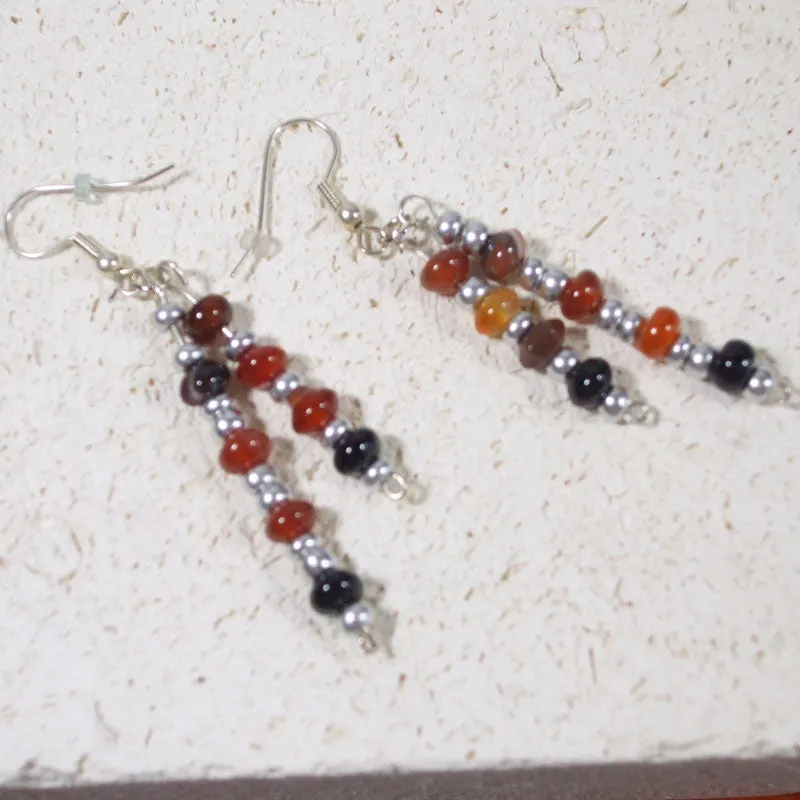 Ofelia Jasper Bead Dangle Earrings