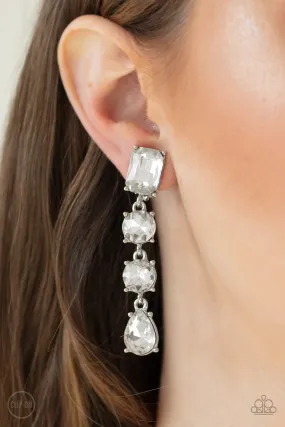 Paparazzi Accessories - Make A-LIST - White Earrings