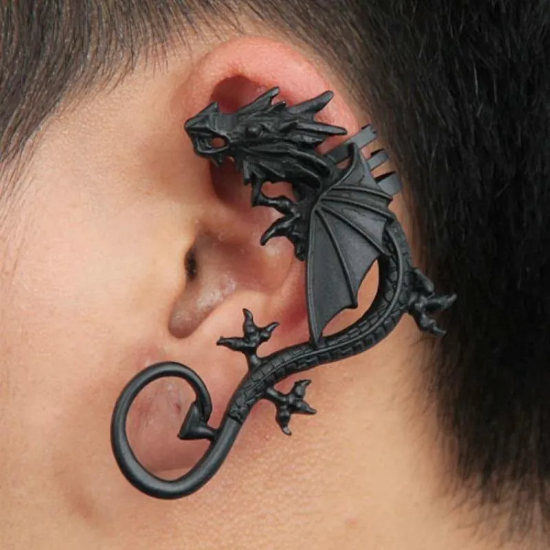 Perching Dragon Earcuff