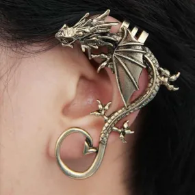 Perching Dragon Earcuff