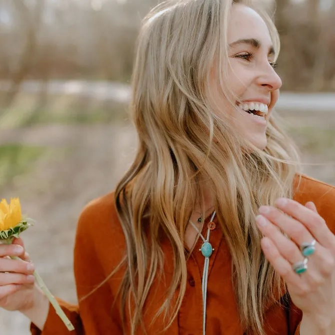 Petite Turquoise Lady Bolo Necklace