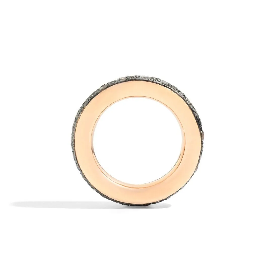 Pomellato - Iconica - Brown Diamonds Band Ring, 18k Rose Gold