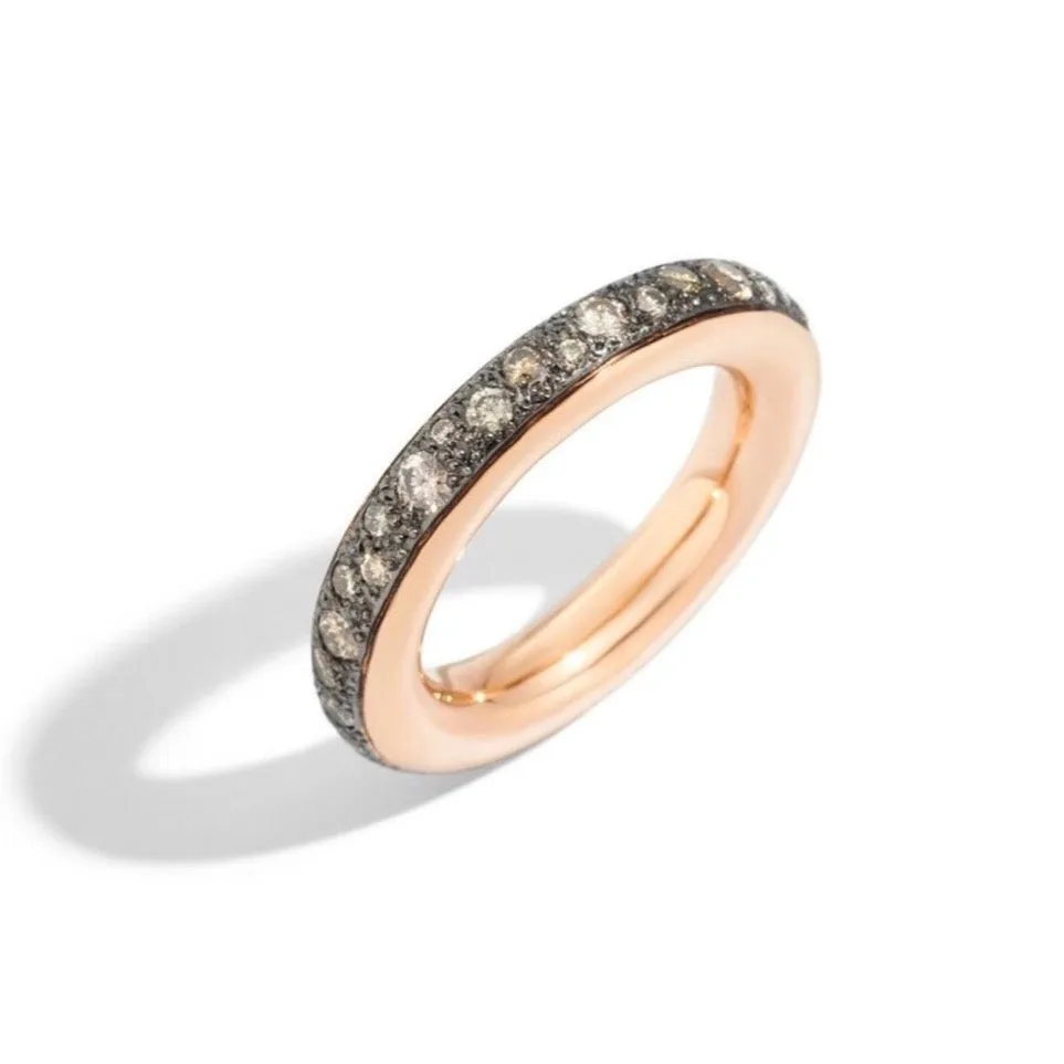 Pomellato - Iconica - Brown Diamonds Band Ring, 18k Rose Gold