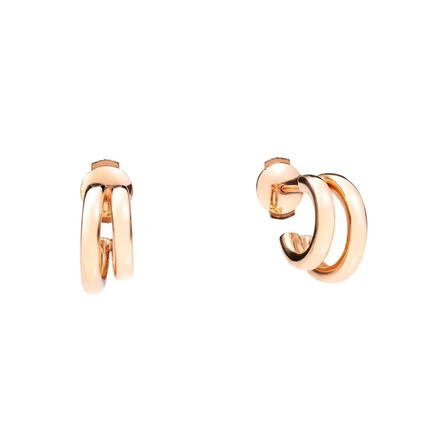 Pomellato - Together - Double Hoop Earrings, 18k Rose Gold