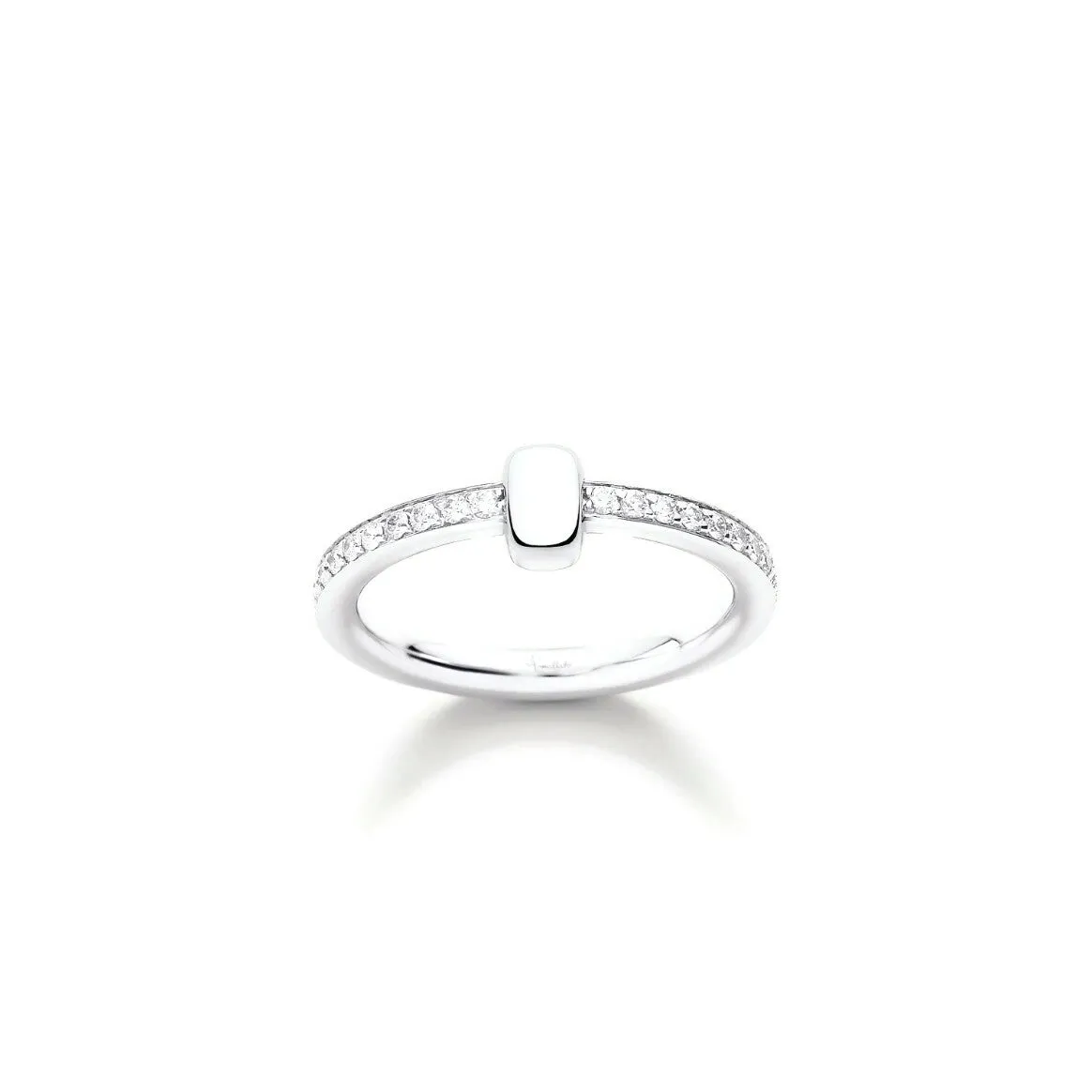 Pomellato - Together - Ring with Diamonds, 18k White Gold