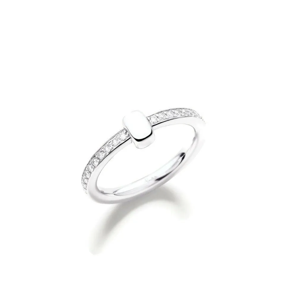 Pomellato - Together - Ring with Diamonds, 18k White Gold