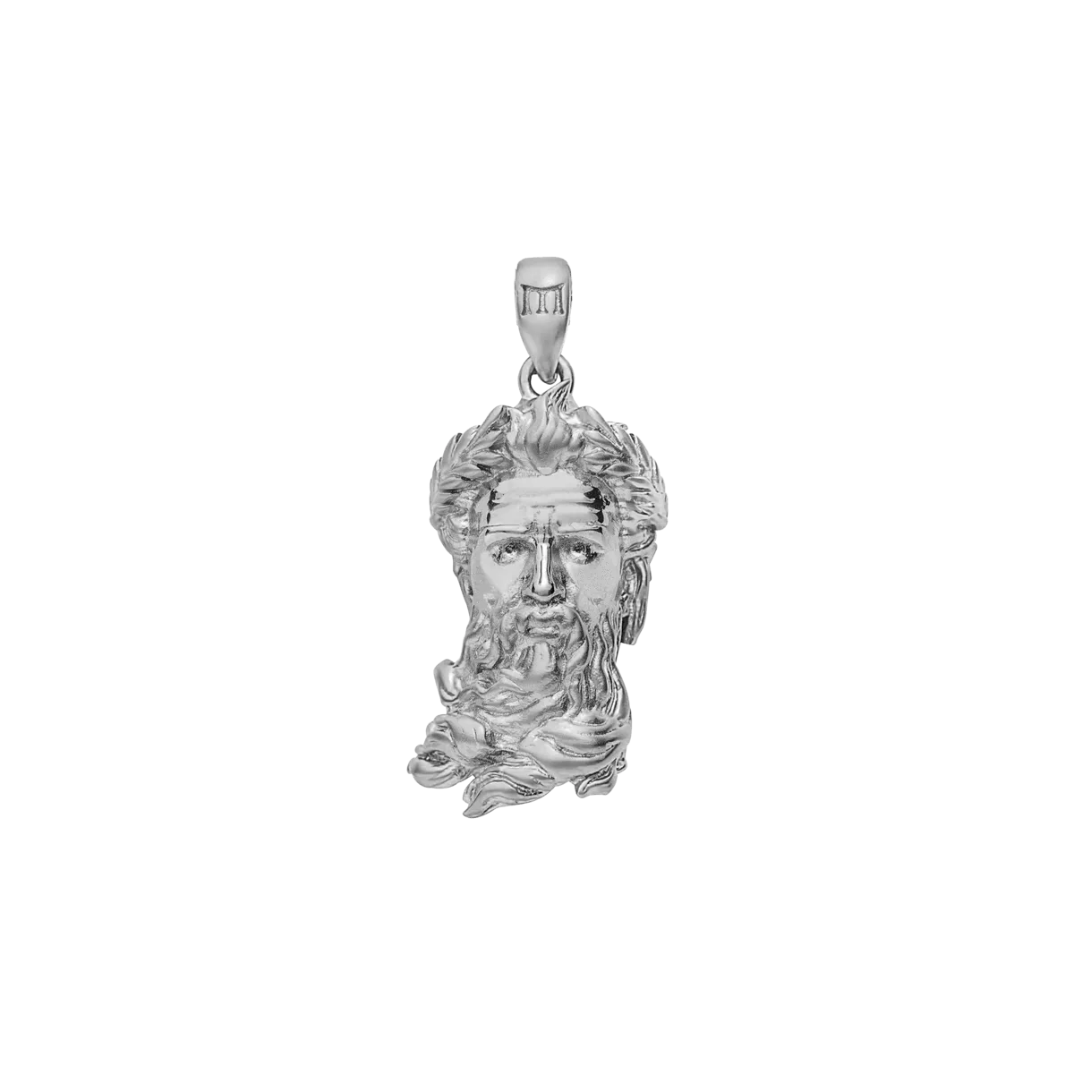 Poseidon Pendant - White Gold