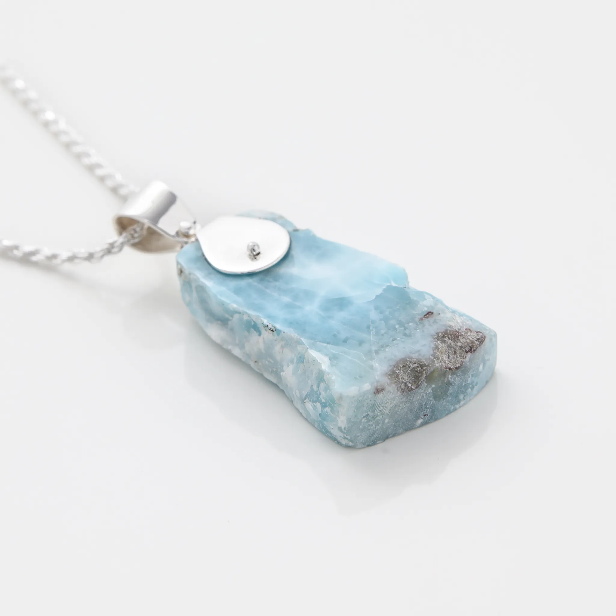 Raw Larimar Pendant Maisy