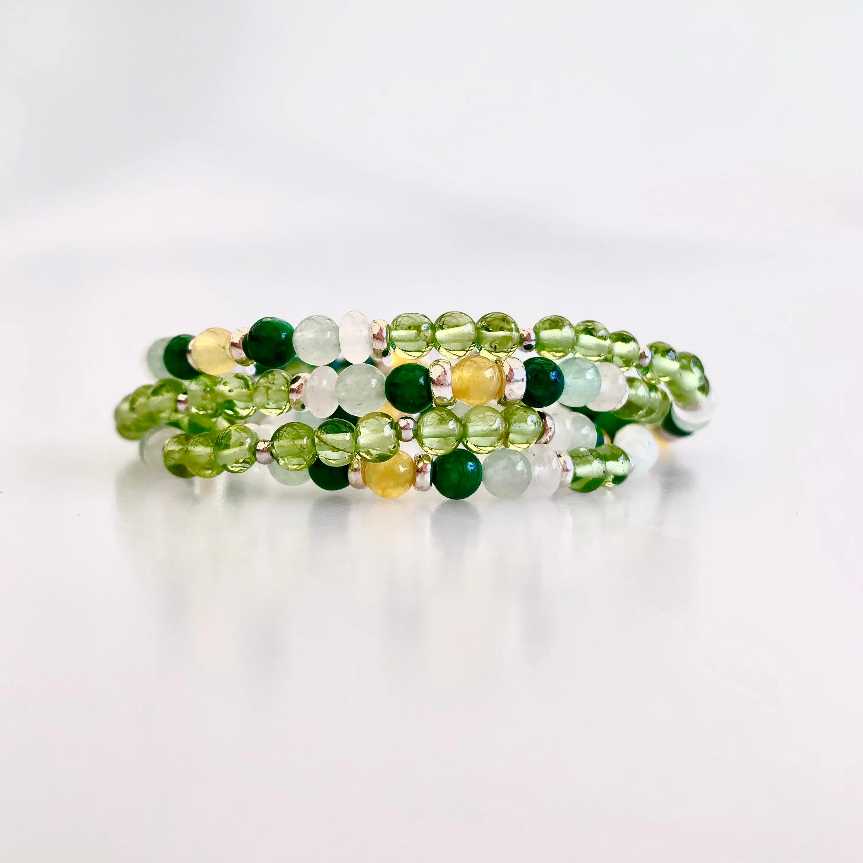 Return to Origin Peridot and Jade Multistyle Necklace