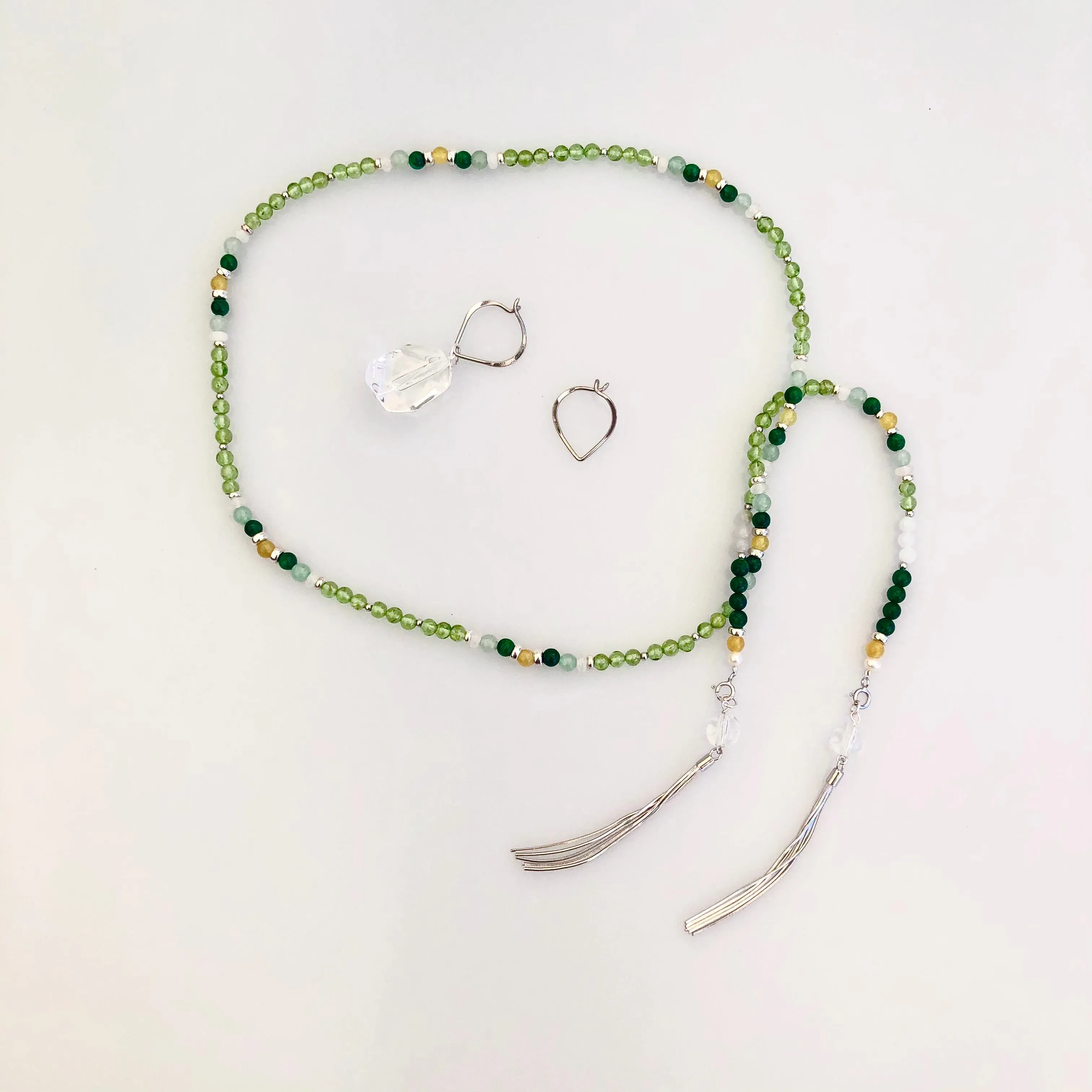 Return to Origin Peridot and Jade Multistyle Necklace