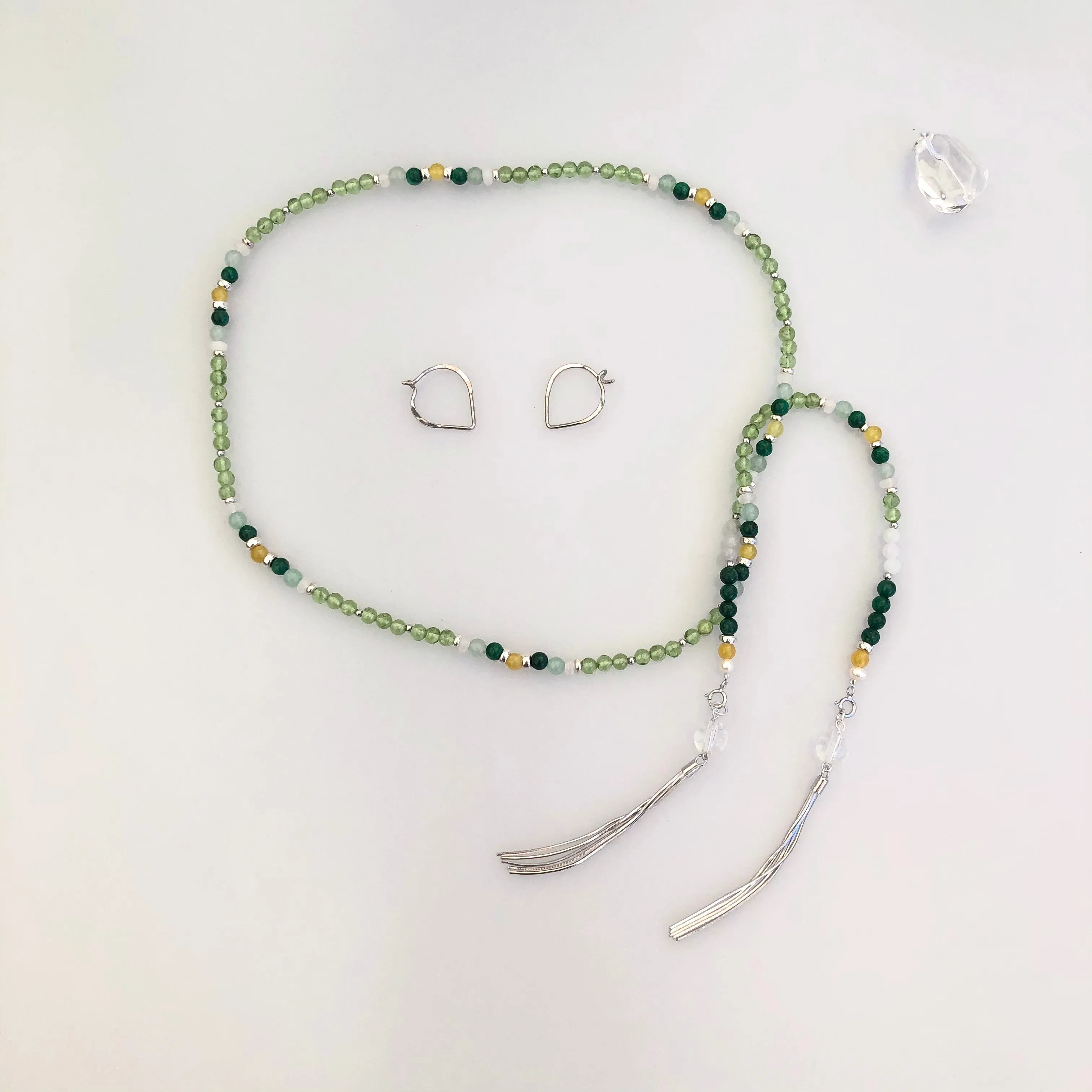 Return to Origin Peridot and Jade Multistyle Necklace