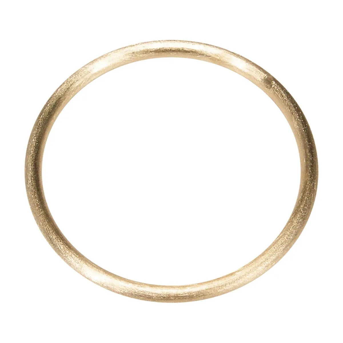 Sheila Fajl Thin Tubular Bangle Bracelet in Brushed Champagne Plated