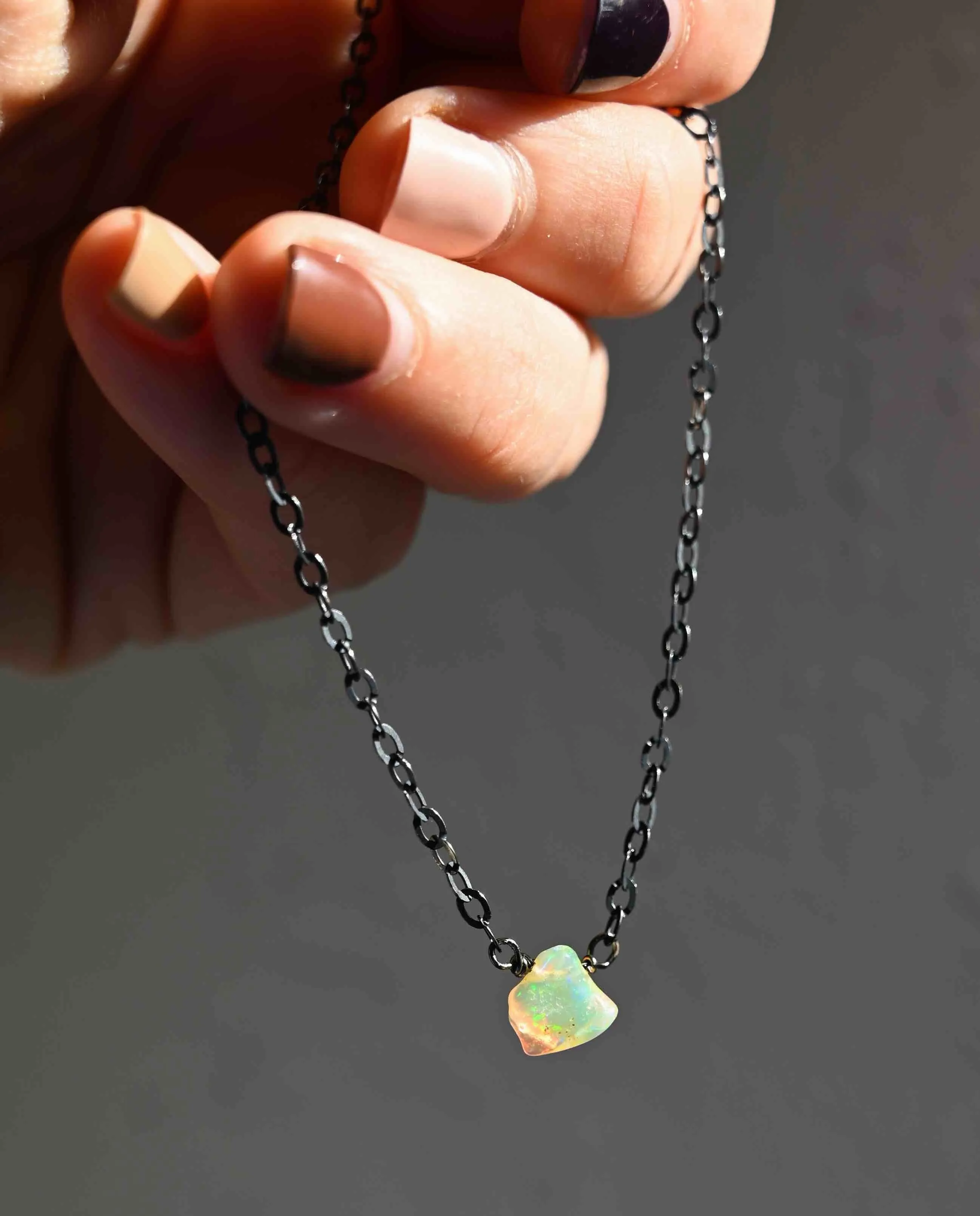 Spirit & Soul Opal Silver Necklace