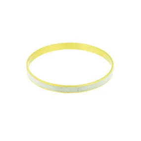 Standard Gauge Bangle Bracelet BRASS   CONCRETE White