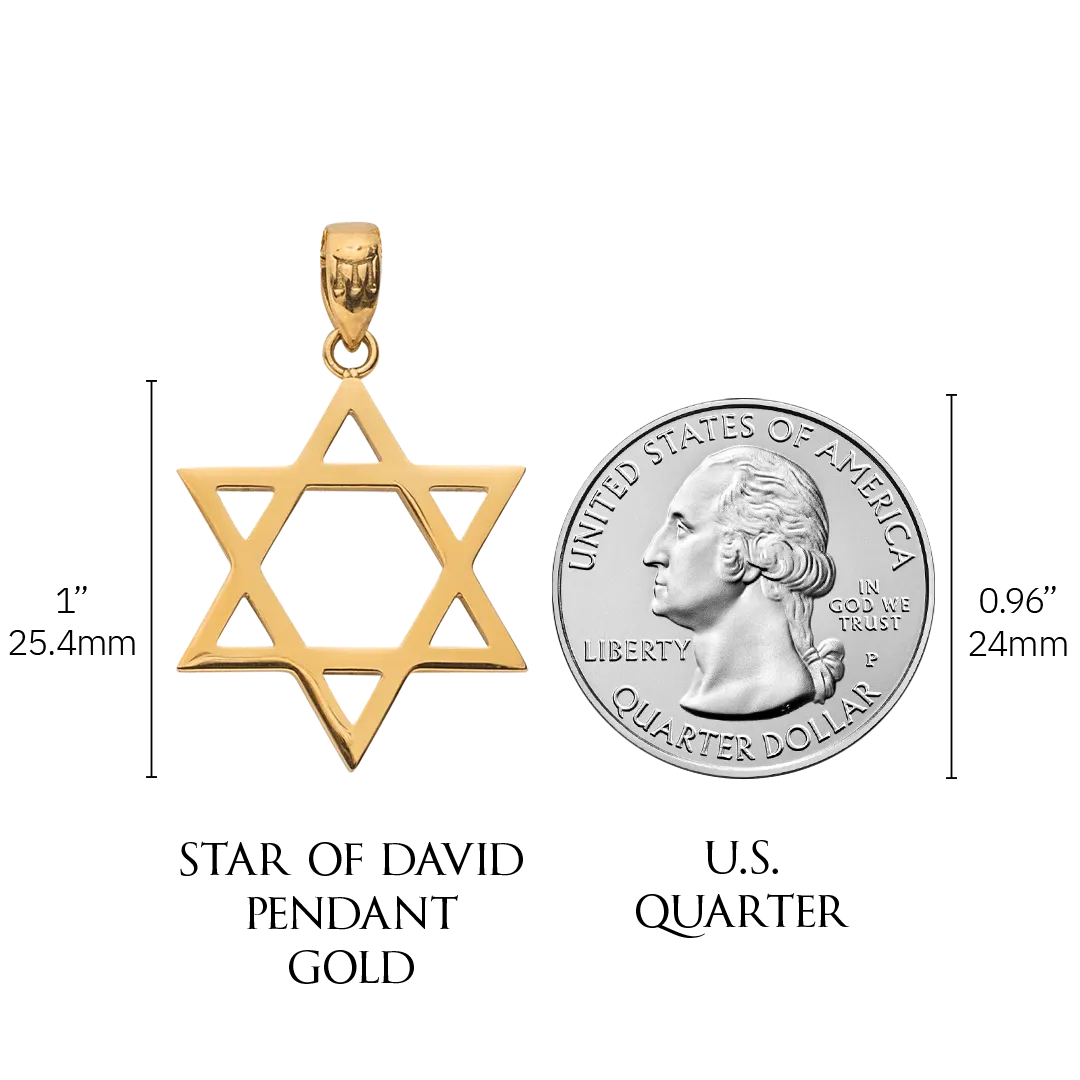 Star of David Pendant - Gold