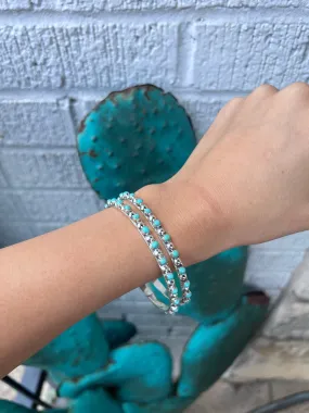 The Genuine Turquoise Stone Bangle