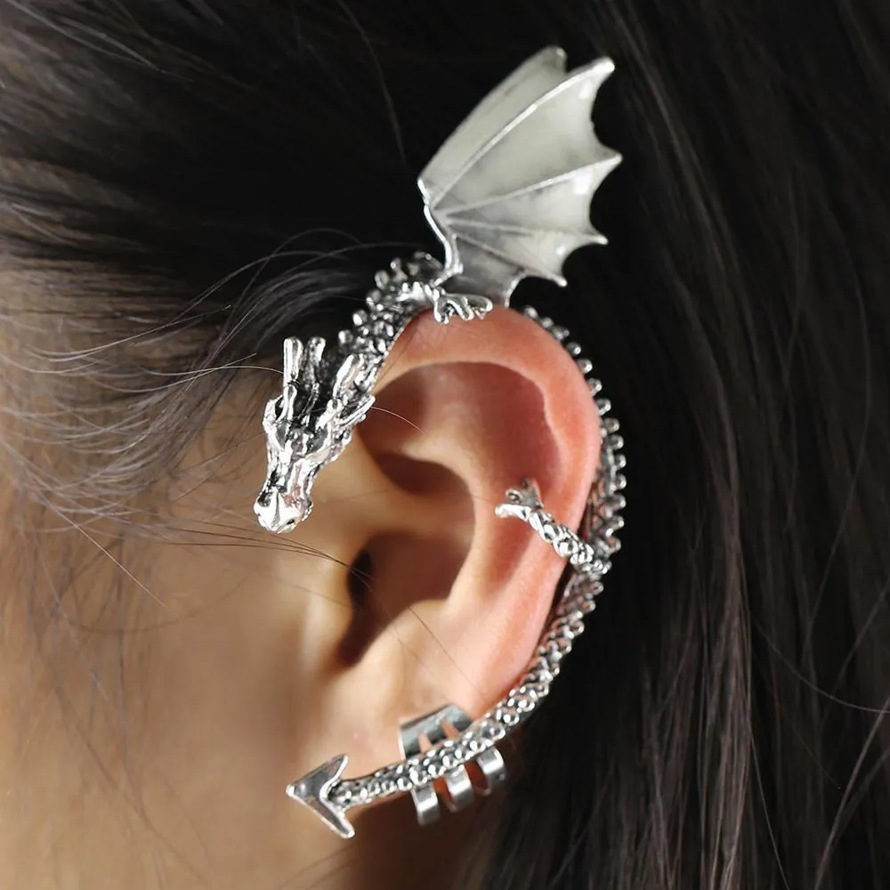 The Whispering Dragon Glow In The Dark Handcrafted Ear Cuff