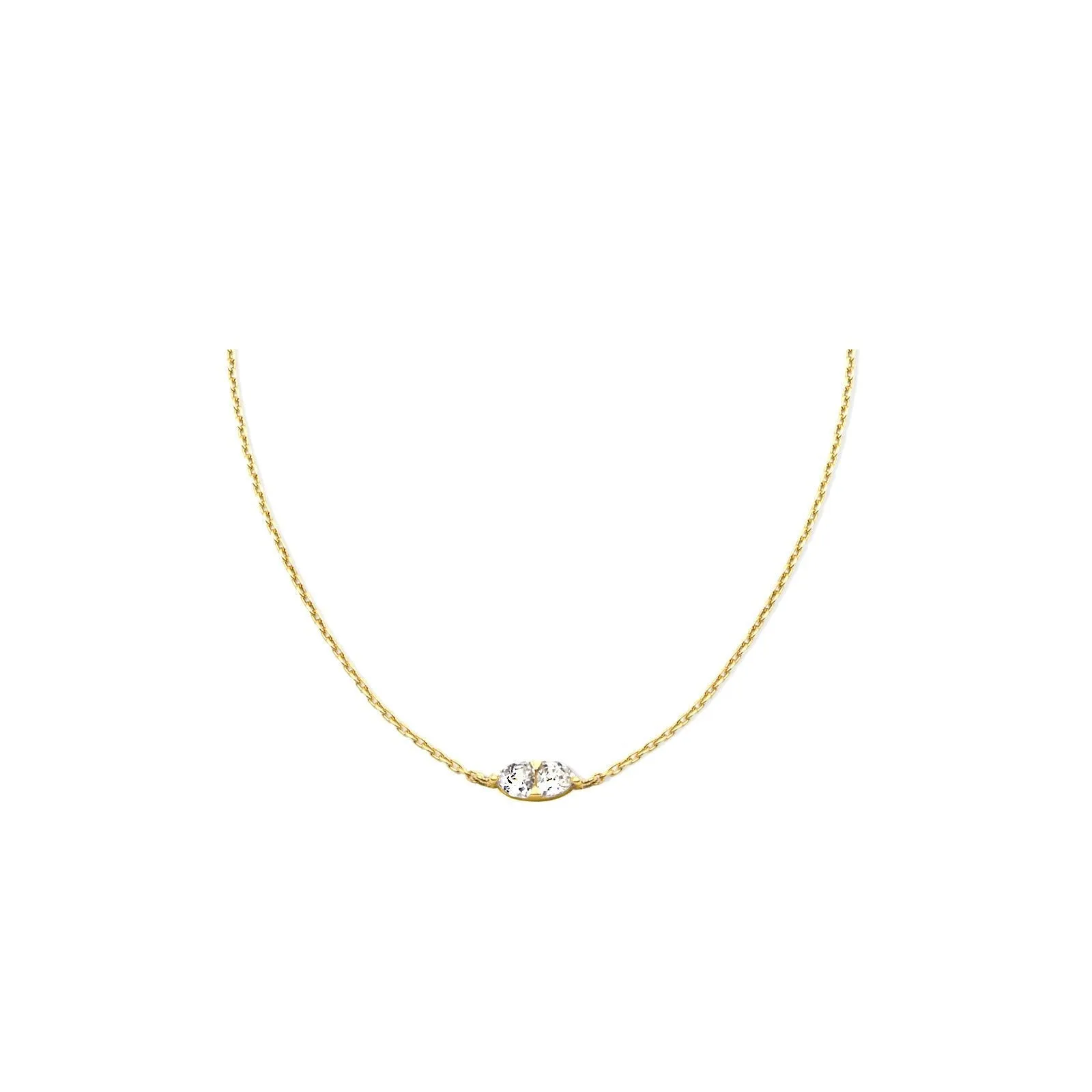 Theia - Vermeil & Sterling Silver Trillion Stone Pendant