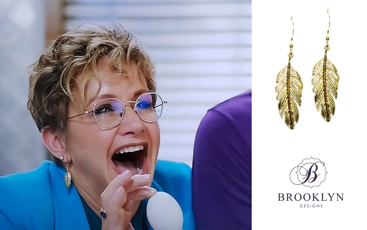 Glamorous Tory Gold Hoop Earrings Featured on Candace Cameron Bure, BH90210 & Riverdale