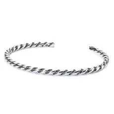 Twisted Silver Bangle