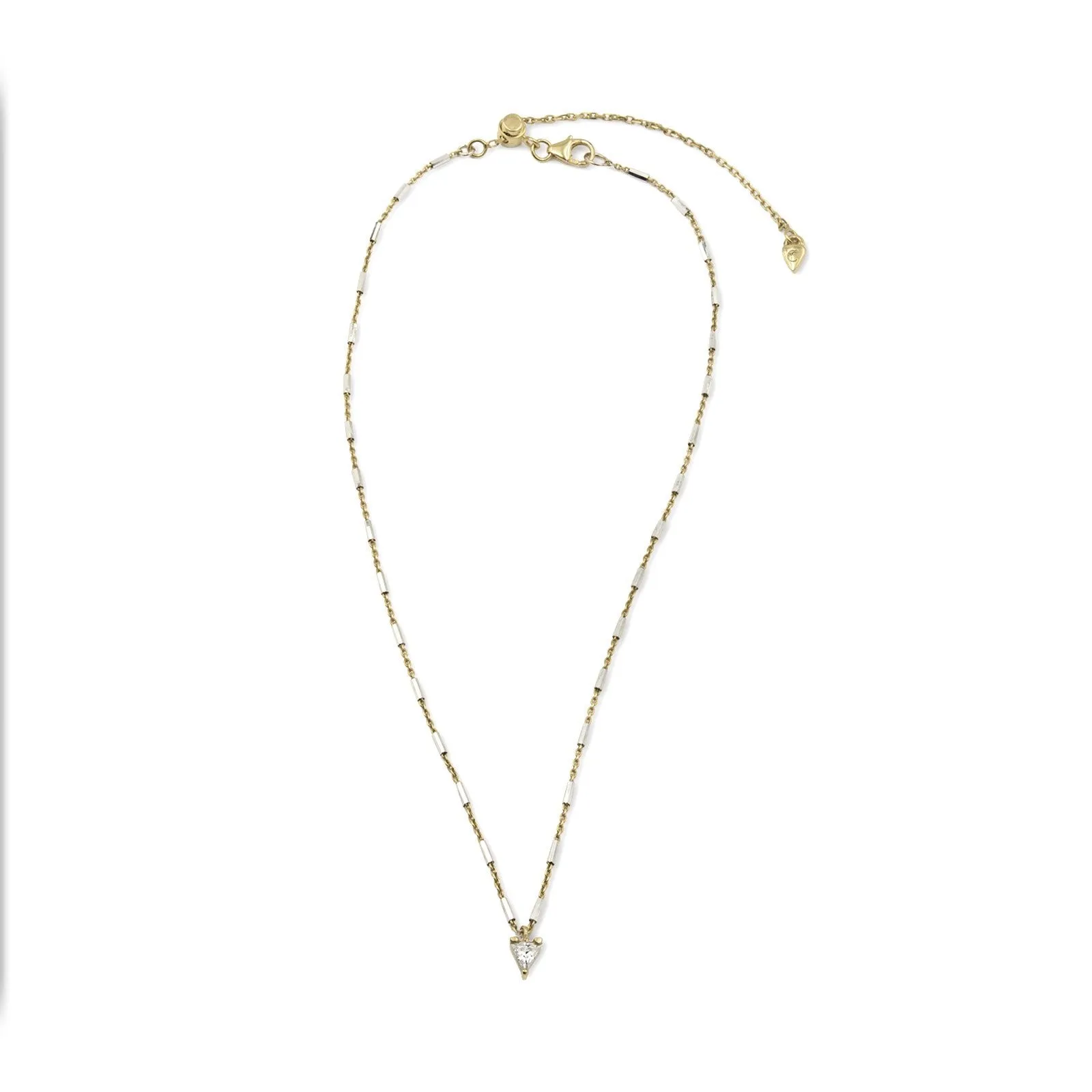 Vermeil & Sterling Silver - Trillion Necklace