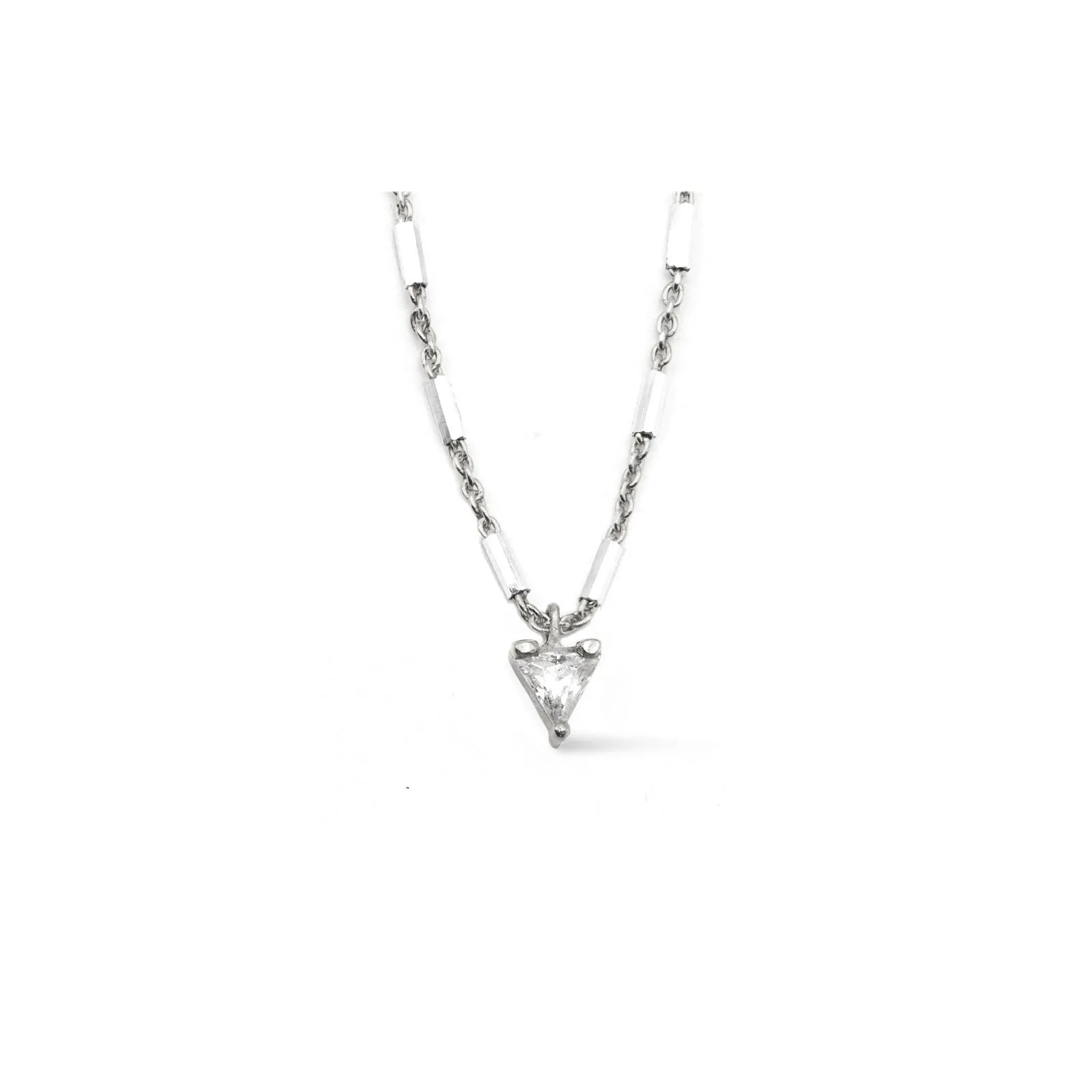 Vermeil & Sterling Silver - Trillion Necklace