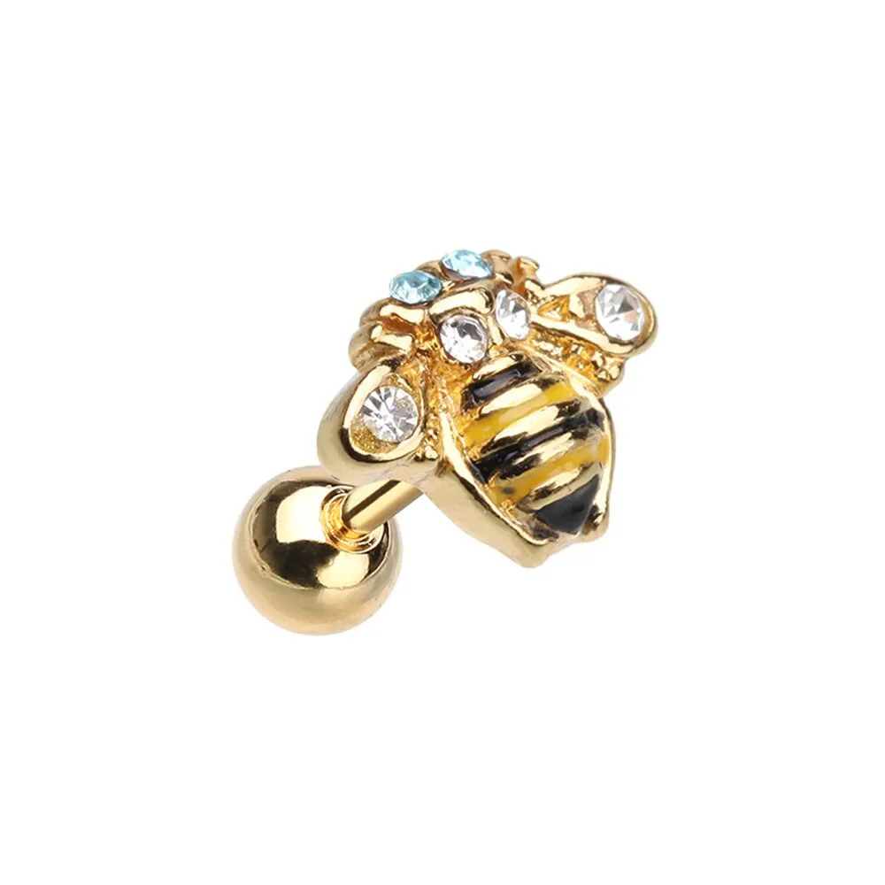 WILDKLASS Golden Queen Bee Cartilage Tragus Earring