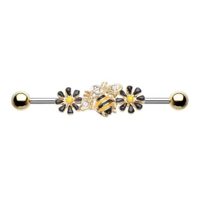 WILDKLASS Golden Queen Bee Industrial Barbell