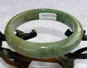 Ying Yu's Jewelry Box Good Green Burmese Jadeite Bangle Bracelet 57mm   Certificate (3106)